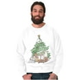 thumbnail image 1 of Classic Meowy Christmas Tree Kittens Unisex Plus Fleece Graphic Sweatshirt Brisco Brands 2X, 1 of 6