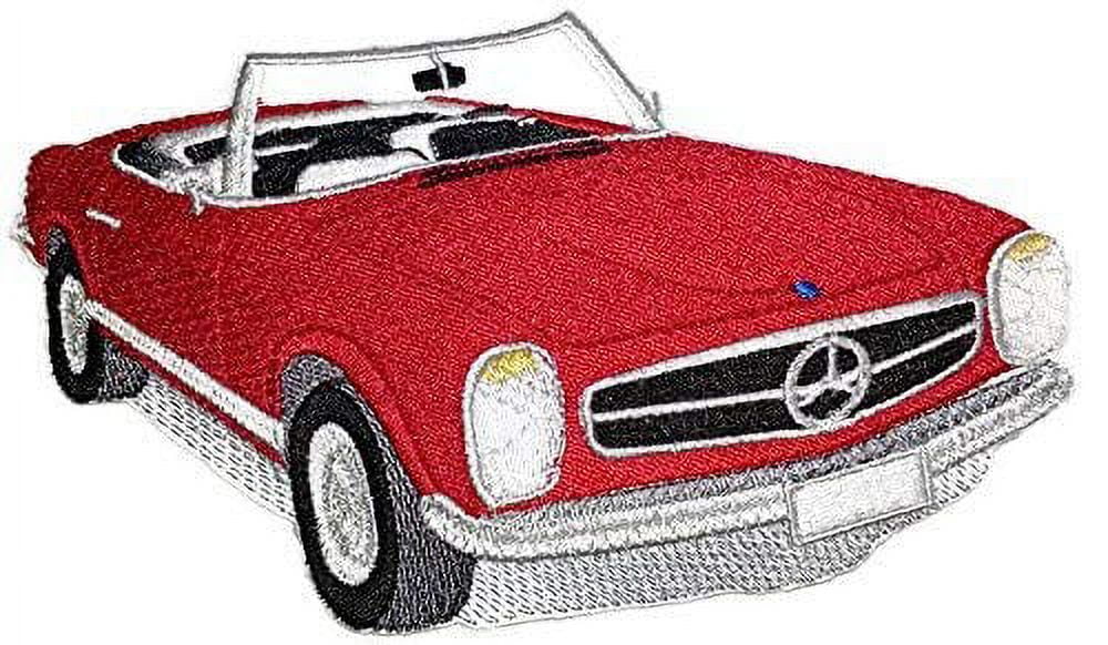 Classic Mercedes 250 SL Embroidered Iron On/Sew Patch [6.5" x 4"]