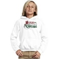 thumbnail image 1 of Classic Merry Christmas Mistletoe Youth Hoodie Boy Girl Brisco Brands M, 1 of 6
