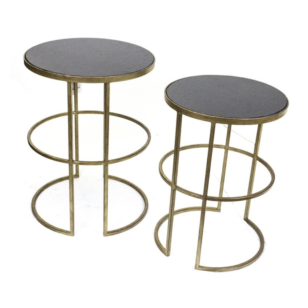 Classic Metal Accent Tables, Set Of 2