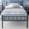 Classic Metal Bed Frame Platform Mattress Foundation with Classic Style