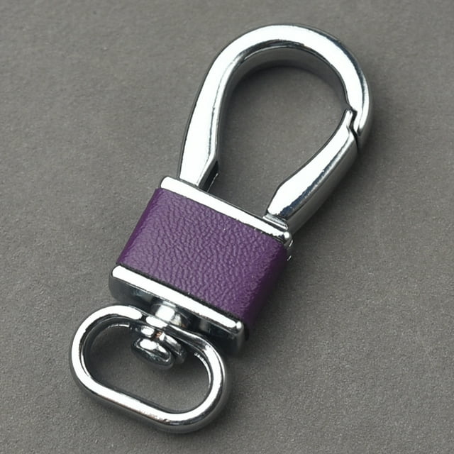 Classic Metal Keychain Individuality Leather Key Chains Holder Spring