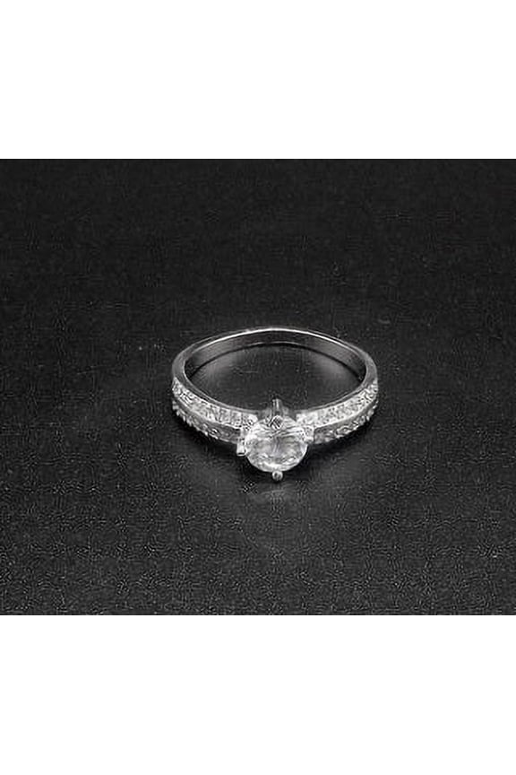 Classic Metal Ring with Micro-Inlaid Zircon: Simple Korean Style Tail Ring for Women, Wholesale from Jewelry Manufacturer
