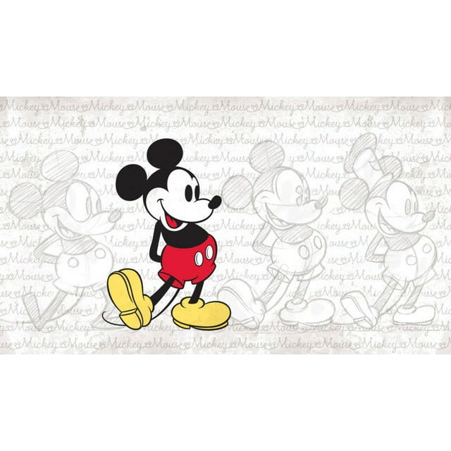 Classic Mickey Spray and Stick Wallpaper Mural