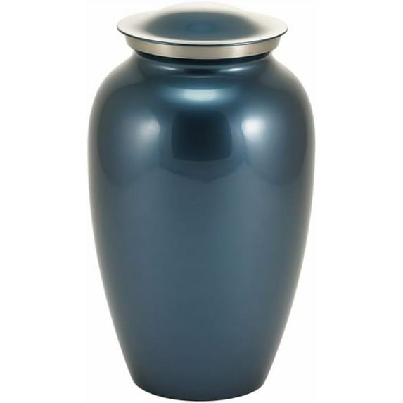 Classic Midnight Blue Cremation Urn in Large