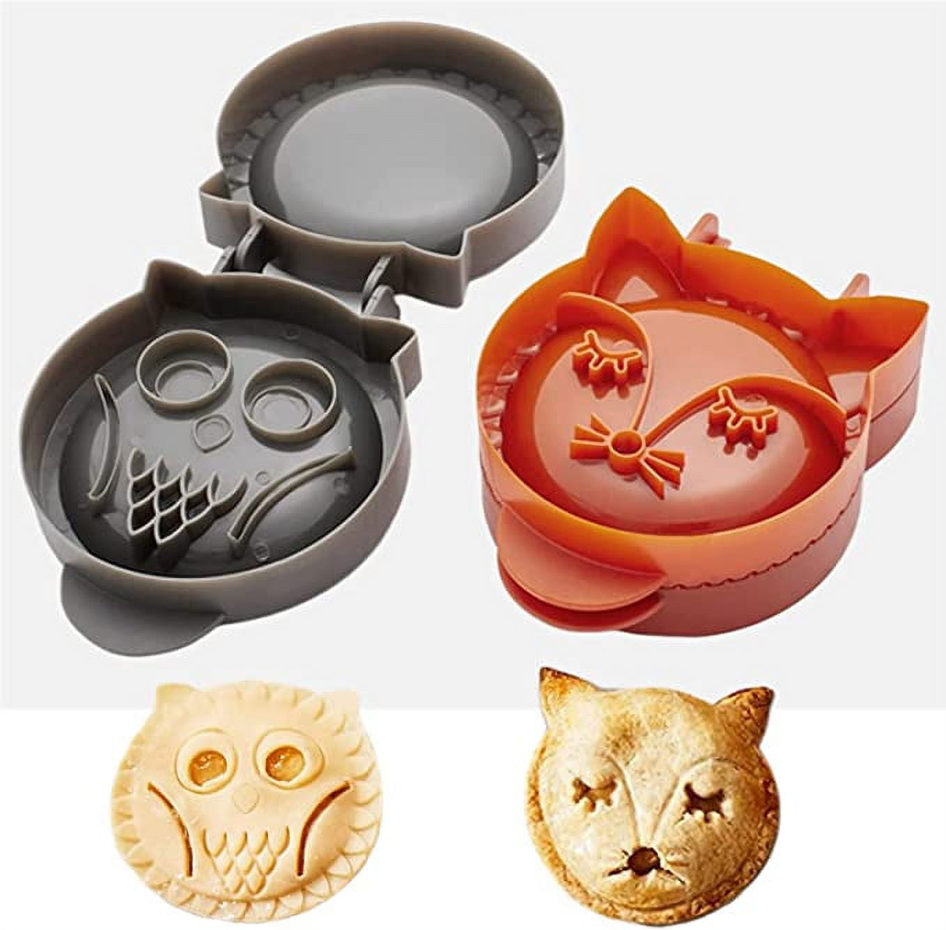 Homgreen Mini Hand Pie Molds set of 3, Classic Mini Pie Maker for Christmas  Party Baking Supplies,Dough Presser Pocket Pie Mold Set,for Halloween  Christmas Various Themed Party 