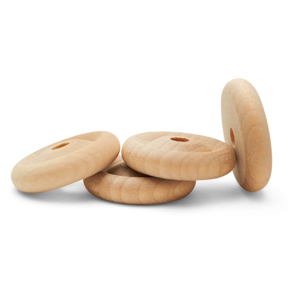 Classic Mini Wooden Wheels, Great for Crafts Too, 1 Inch Diameter, 1/4 ...
