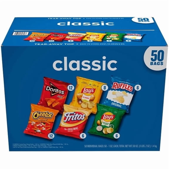 Classic Mix Variety Pack Chips, 50 pk.