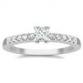thumbnail image 1 of Classic Moissanite Bridal Set Engagement Ring 1.25 Carat on 10k White Gold, 1 of 5