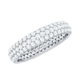 thumbnail image 1 of Rosec Jewels Classic Moissanite Eternity Band Ring for Women (D-VS1 Grade) - Anniversary Band Ring, 14K White Gold, US 11.00, 1 of 6