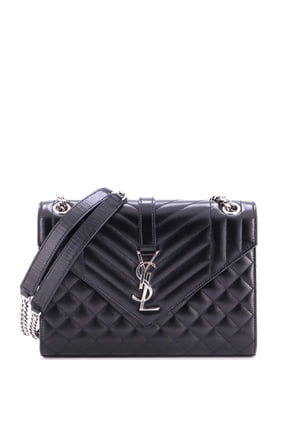 Pre-Owned Classic Monogram Envelope Satchel Mixed Matelasse Leather Medium By Rebag