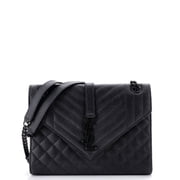 Classic Monogram Envelope Satchel Mixed Matelasse Leather Medium By Rebag