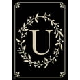 Classic Monogram Letter U Garden Flag Everyday