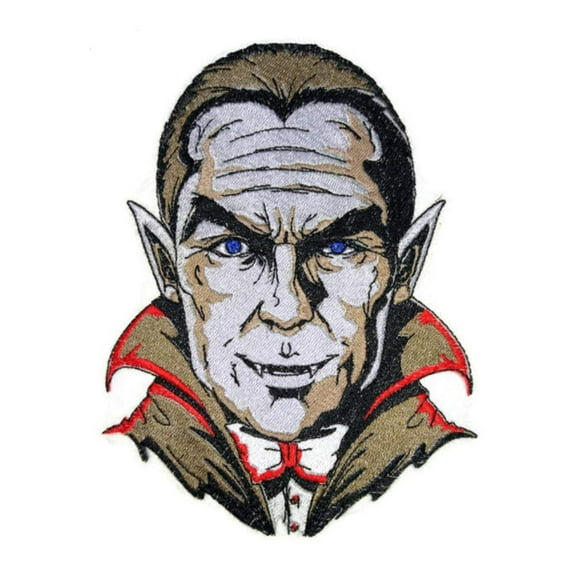 Classic Monster Portraits-2 Embroidered Iron on/Sew Patch [7.8" X 6"]