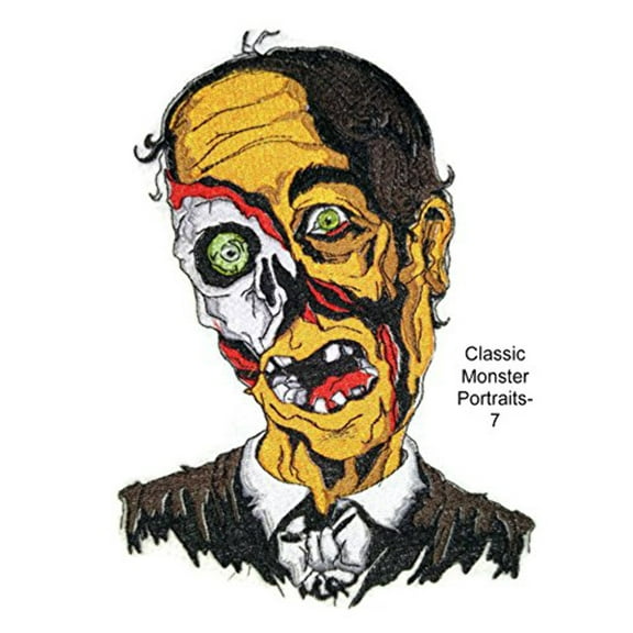 Classic Monster Portraits-7 Embroidered Iron on/Sew patch [7.8" X 5. 6"]