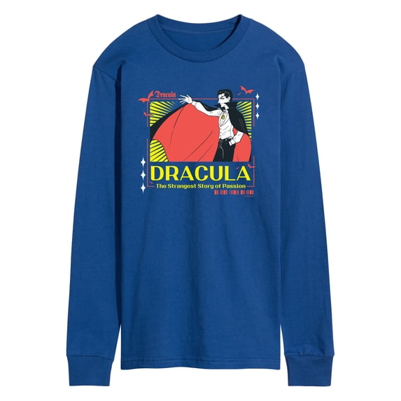 Classic Monsters - Anime Dracula - Men's Long Sleeve Graphic T-Shirt
