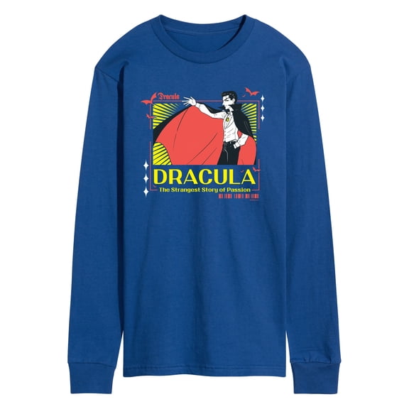 Classic Monsters - Anime Dracula - Men's Long Sleeve Graphic T-Shirt