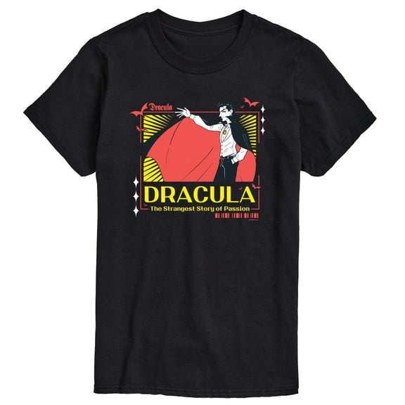 Classic Monsters - Anime Dracula - Men's Short Sleeve Graphic T-Shirt