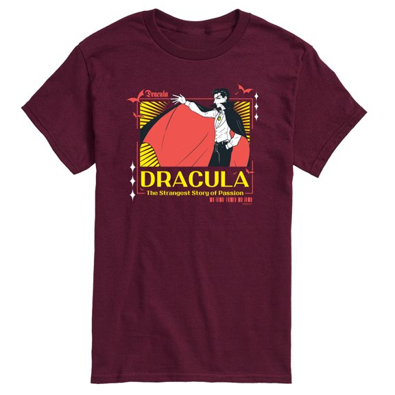 Classic Monsters - Anime Dracula - Men's Short Sleeve Graphic T-Shirt