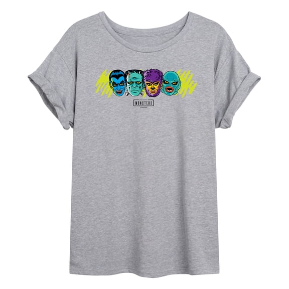 Classic Monsters - Classic Monsters Horizontal Chest - Women's  Graphic T-Shirt