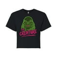 thumbnail image 1 of Classic Monsters - Creature From The Black Lagoon - Slime Covered Creature - Juniors Cropped Cotton Blend T-Shirt, 1 of 4