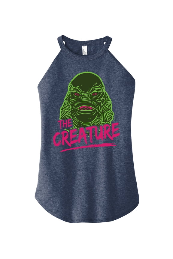 Classic Monsters - Creature From The Black Lagoon - Slime Covered Creature - Juniors High Neck Tank Top