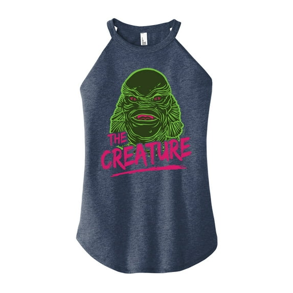 Classic Monsters - Creature From The Black Lagoon - Slime Covered Creature - Juniors High Neck Tank Top