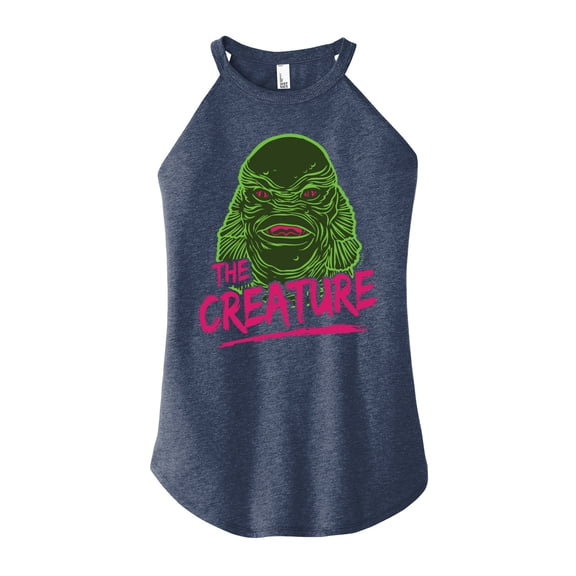 Classic Monsters - Creature From The Black Lagoon - Slime Covered Creature - Juniors High Neck Tank Top