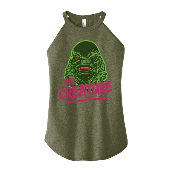 Classic Monsters - Creature From The Black Lagoon - Slime Covered Creature - Juniors High Neck Tank Top