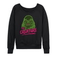 thumbnail image 1 of Classic Monsters - Creature From The Black Lagoon Slime Covered - Women's Lightweight French Terry Long Sleeve Shirt, 1 of 4