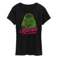 thumbnail image 1 of Classic Monsters - Creature From The Black Lagoon - Slime Covered Creature - Women's Short Sleeve Graphic T-Shirt, 1 of 4