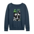 thumbnail image 1 of Classic Monsters - Creature From The Black Lagoon - Swim At Own Risk - Women's Lightweight French Terry Long Sleeve Shirt, 1 of 4