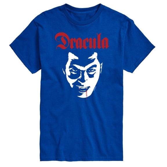 Classic Monsters - Dracula - Blood Dripping from Lip - Men's Short Sleeve Graphic T-Shirt