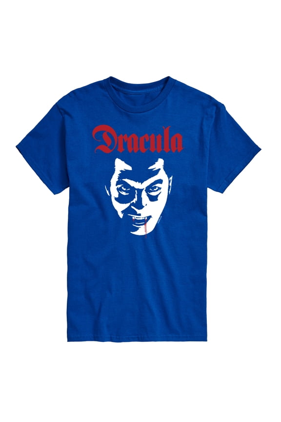 Classic Monsters - Dracula - Blood Dripping from Lip - Men's Short Sleeve Graphic T-Shirt