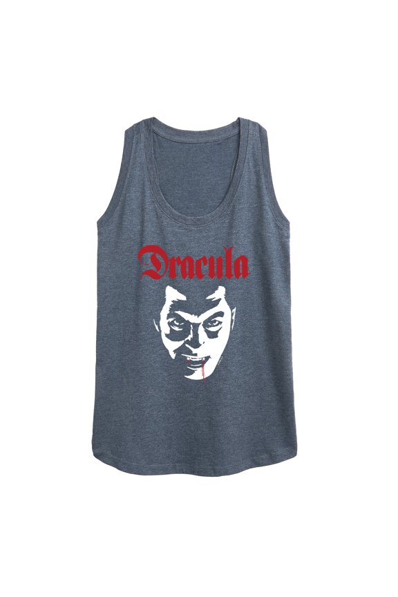 Classic Monsters - Dracula - Blood Dripping from Lip - Women's Racerback Tank Top
