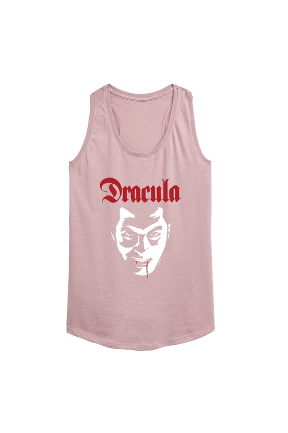 Classic Monsters - Dracula - Blood Dripping from Lip - Women's Racerback Tank Top