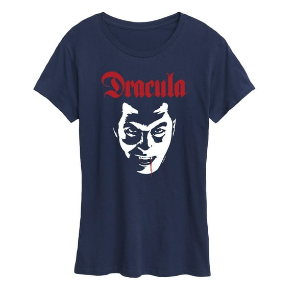Classic Monsters - Dracula - Blood Dripping from Lip - Women's Short Sleeve Graphic T-Shirt
