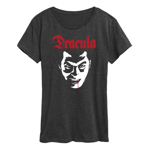 Classic Monsters - Dracula - Blood Dripping from Lip - Women's Short Sleeve Graphic T-Shirt