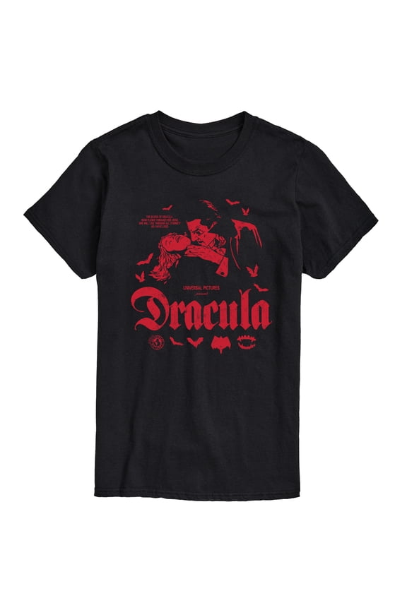 Classic Monsters - Dracula - Men's Short Sleeve Graphic T-shirt