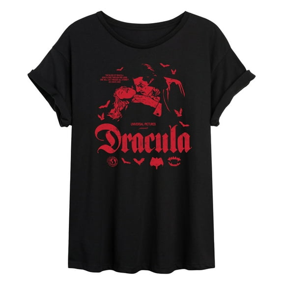 Classic Monsters - Dracula - Women's Oversized Graphic T-shirt
