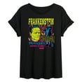 thumbnail image 1 of Classic Monsters - Frank Blacklight - Women's Oversized Graphic T-shirt, 1 of 4