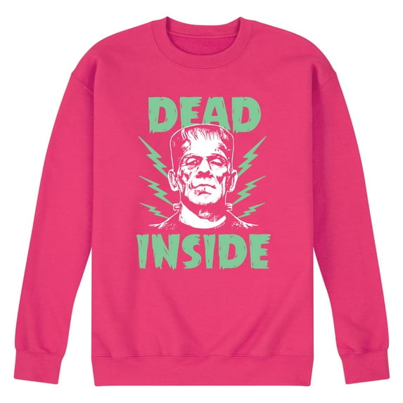 Classic Monsters - Frankenstein - Dead Inside - Electrified - Men's Crew Neck Fleece Pullover