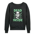 thumbnail image 1 of Classic Monsters - Frankenstein - Dead Inside - Electrified - Women's Lightweight French Terry Long Sleeve Shirt, 1 of 4
