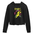 thumbnail image 1 of Classic Monsters - Frankenstein - Frank - Retro Style Lightening Bolt - Juniors Cropped Pullover Hoodie, 1 of 4