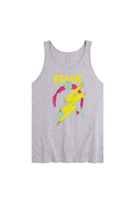 Classic Monsters - Frankenstein - Frank - Retro Style Lightening Bolt - Men's Jersey Tank Top