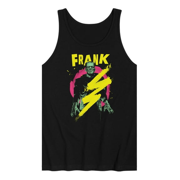 Classic Monsters - Frankenstein - Frank - Retro Style Lightening Bolt - Men's Jersey Tank Top