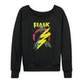 thumbnail image 1 of Classic Monsters - Frankenstein Retro Neon Lightening Bolt - Women's Lightweight French Terry Long Sleeve Shirt, 1 of 4