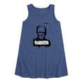 thumbnail image 1 of Classic Monsters - Frankenstein - Spray Painted - Toddler and Youth Girls A-line Dress, 1 of 4
