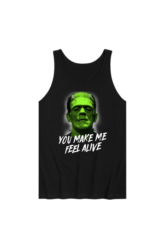 Classic Monsters - Frankenstein - You Make Me Feel Alive - Men's Jersey Tank Top