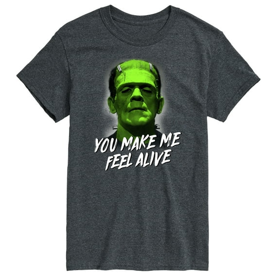 Classic Monsters - Frankenstein - You Make Me Feel Alive - Men's Short Sleeve Graphic T-Shirt